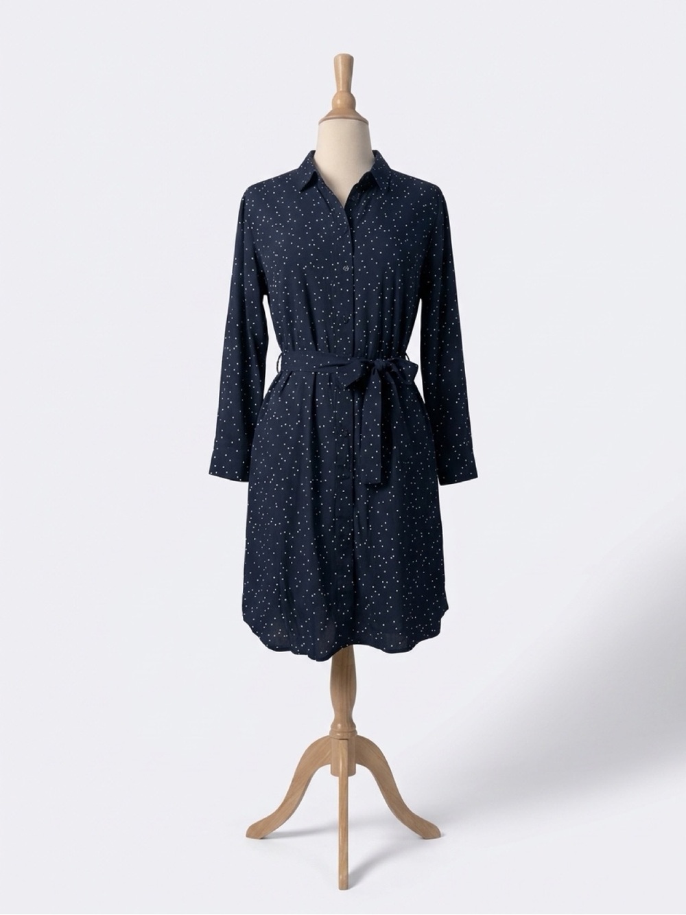 Brand new Uniqlo Black Polka Dot Shirt Dress